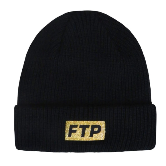 FTP 10 Year Beanie Blk/Gld - Picture 1 of 2